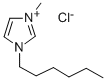 1-ヘキシル-3-メチルイミダゾリウムクロリド 化学構造式