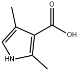 2,4-二甲基吡咯-3-甲酸 结构式