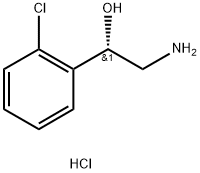 Benzenemethanol, a-(aminomethyl)-2-chloro-, hydrochloride, (S)- Struktur