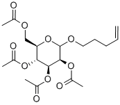 PENT-4-ENYL-2,3,4,6-TETRA-O-ACETYL-D-MANNOPYRANOSIDE Struktur