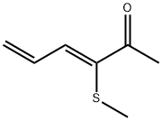 3,5-Hexadien-2-one, 3-(methylthio)-, (Z)- (9CI) Struktur