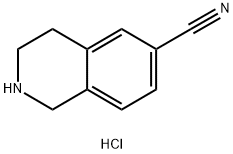 1,2,3,4-TETRAHYDROISOQUINOLINE-6-CARBONITRILE HYDROCHLORIDE Struktur