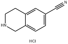 1,2,3,4-TETRAHYDROISOQUINOLINE-6-CARBONITRILE HYDROCHLORIDE Structure