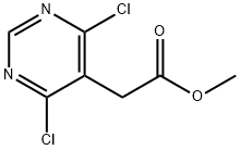 2-(4,6-ジクロロピリミジン-5-イル)酢酸メチル 化学構造式