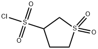 テトラヒドロ-3-チオフェンスルホニルクロリド1,1-ジオキシド 化学構造式