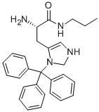 N<T/(IM)>-TRITYL-L-HISTIDINE-PROPYLAMIDE Struktur