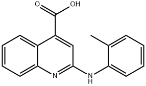 2-[(2-methylphenyl)amino]quinoline-4-carboxylic acid Structure