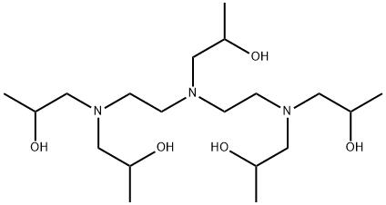 N,N,N',N'',N''-ペンタキス(2-ヒドロキシプロピル)ジエチレントリアミン 化学構造式