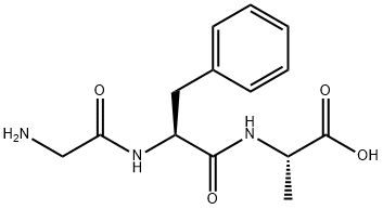 H-GLY-PHE-ALA-OH 结构式