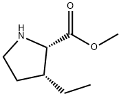L-Proline, 3-ethyl-, methyl ester, cis- (9CI) Structure