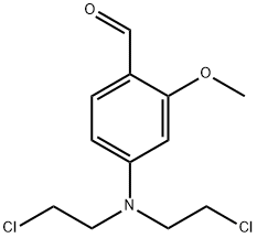 4-[Di(2-chloroethyl)amino]-2-methoxybenzaldehyde 化学構造式