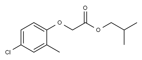 4-氯邻甲苯氧基乙酸异丁酯, 1713-11-7, 结构式