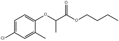 2-(4-クロロ-2-メチルフェノキシ)プロピオン酸ブチル 化学構造式