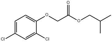(2,4-ジクロロフェノキシ)酢酸イソブチル 化学構造式
