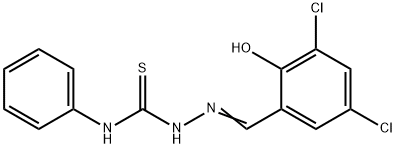 3,5-ジクロロサリチルアルデヒド4-フェニルチオセミカルバゾン 化学構造式