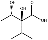 [2S,3S,(-)]-2,3-Dihydroxy-2-isopropylbutanoic acid Structure