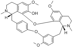 (+)-6,6',12'-トリメトキシ-2,2'-ジメチルオキシアカンタン-7-オール 化学構造式