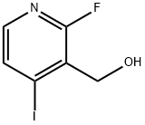 2-FLUORO-3-(HYDROXYMETHYL)-4-IODOPYRIDINE 化学構造式