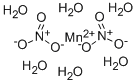 硝酸マンガン(Ⅱ)六水和物 化学構造式