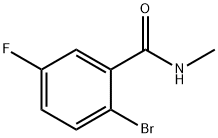 N-甲基-2-溴-5-氟苯甲酰胺,171426-13-4,结构式
