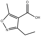 3-乙基-5-甲基异恶唑-4-羧酸, 17147-85-2, 结构式