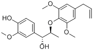 (aR)-alpha-[(1S)-1-[2,6-Dimethoxy-4-(2-propen-1-yl)phenoxy]ethyl]-4-hydroxy-3-methoxybenzenemethanol Structure