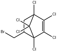 5-(ブロモメチル)-1,2,3,4,7,7-ヘキサクロロビシクロ[2.2.1]ヘプタ-2-エン 化学構造式