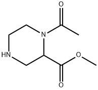 1-乙酰基哌嗪-2-羧酸甲酯, 171504-96-4, 结构式
