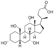 (3a,5b,7a,12a)-3,7,12,19-tetrahydroxy-Cholan-24-oic acid Struktur