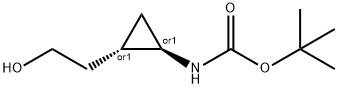 Carbamic acid, [(1R,2S)-2-(2-hydroxyethyl)cyclopropyl]-, 1,1-dimethylethyl Structure