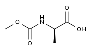 D-Alanine, N-(methoxycarbonyl)- (9CI) Struktur