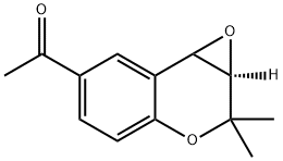 1-((1aR,7aR)-7,7-diMethyl-7,7a-dihydro-1aH-oxireno[2,3-c]chroMen-3-yl)ethanone Structure