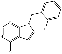 7-(2-FLUOROBENZYL)-4-CHLORO-7H-PYRROLO[2,3-D]PYRIMIDINE|