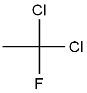 1,1-ジクロロ-1-フルオロエタン 化学構造式