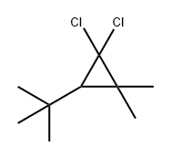 3-tert-ブチル-1,1-ジクロロ-2,2-ジメチルシクロプロパン 化学構造式