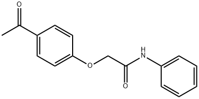2-(4-acetylphenoxy)-n-phenyl-acetamid Structure