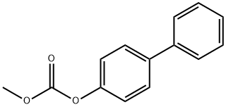炭酸メチル(1,1'-ビフェニル-4-イル) 化学構造式