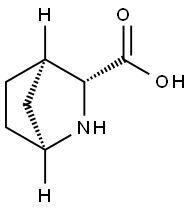 (1S,3R,4R)-2-アザビシクロ[2.2.1]ヘプタン-3-カルボン酸 化学構造式