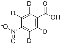 4-硝基苯甲酸-D4, 171777-66-5, 结构式
