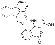 N-FMOC-DL-3-氨基-3-(2-硝基苯基)丙酸, 171778-06-6, 结构式