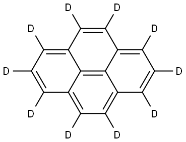 ピレン-D10 化学構造式