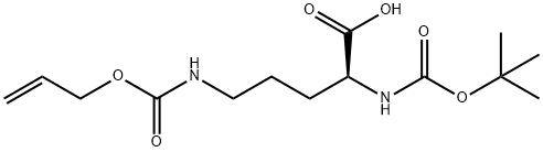 BOC-ORN(ALOC)-OH Structure