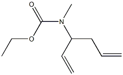 Carbamic  acid,  (1-ethenyl-3-butenyl)methyl-,  ethyl  ester  (9CI) Struktur
