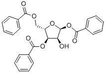 ALPHA-L-呋喃核糖 1,3,5-三苯甲酸酯, 171866-30-1, 结构式