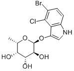 5-BROMO-4-CHLORO-3-INDOXYL-ALPHA-L-FUCOPYRANOSIDE Structure