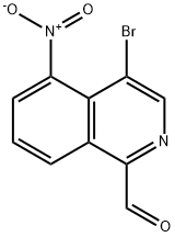 4-BROMO-5-NITRO-ISOQUINOLINE-1-CARBALDEHYDE Structure