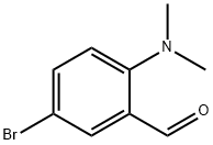 5-ブロモ-2-(ジメチルアミノ)ベンズアルデヒド 化学構造式