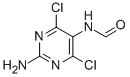 N-(2-Amino-4,6-dichloro-5-pyrimidinyl)formamide Structure