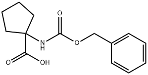 N-苄氧羰基-1-氨基-1-环戊烷甲酸 结构式
