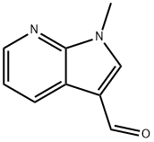 1-メチル-1H-ピロロ[2,3-B]ピリジン-3-カルボキシアルデヒド 化学構造式